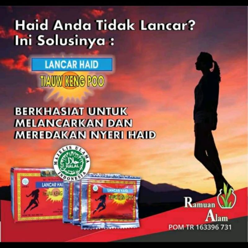 Jamu lancar haid Kapsul Tiauw Keng Poo
