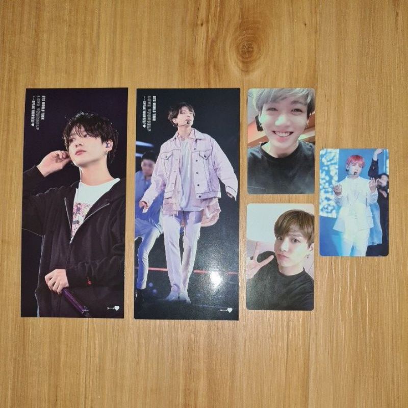 [ READY STOCK ] BTS JUNGKOOK JK OFFICIAL PHOTOCARD BOOKMARK FROM BTS LOVE YOURSELF EUROPE NEW YORK L