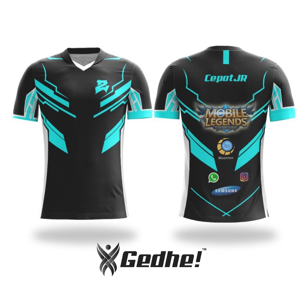 Jersey Gaming Custom Full Printing (Free design/bisa pakai design sendiri)