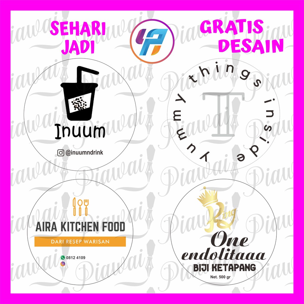 

Stiker Label Transparan A3 + CUTTING (BULAT)