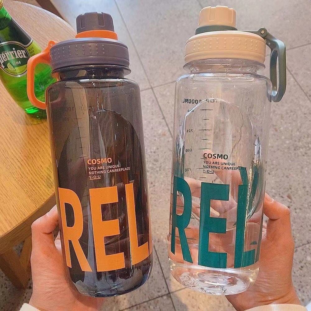 Botol Minum 1000ML Plastik Aesthetic BPA FREE HX-514