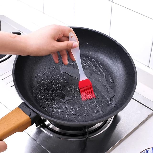 Kuas Mentega Silikon Kuas Oles Minyak Barbeque Anti Panas Kuas Roti Baking Brush Alat Dapur