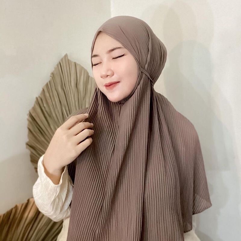 Bergo Khimar Plisket