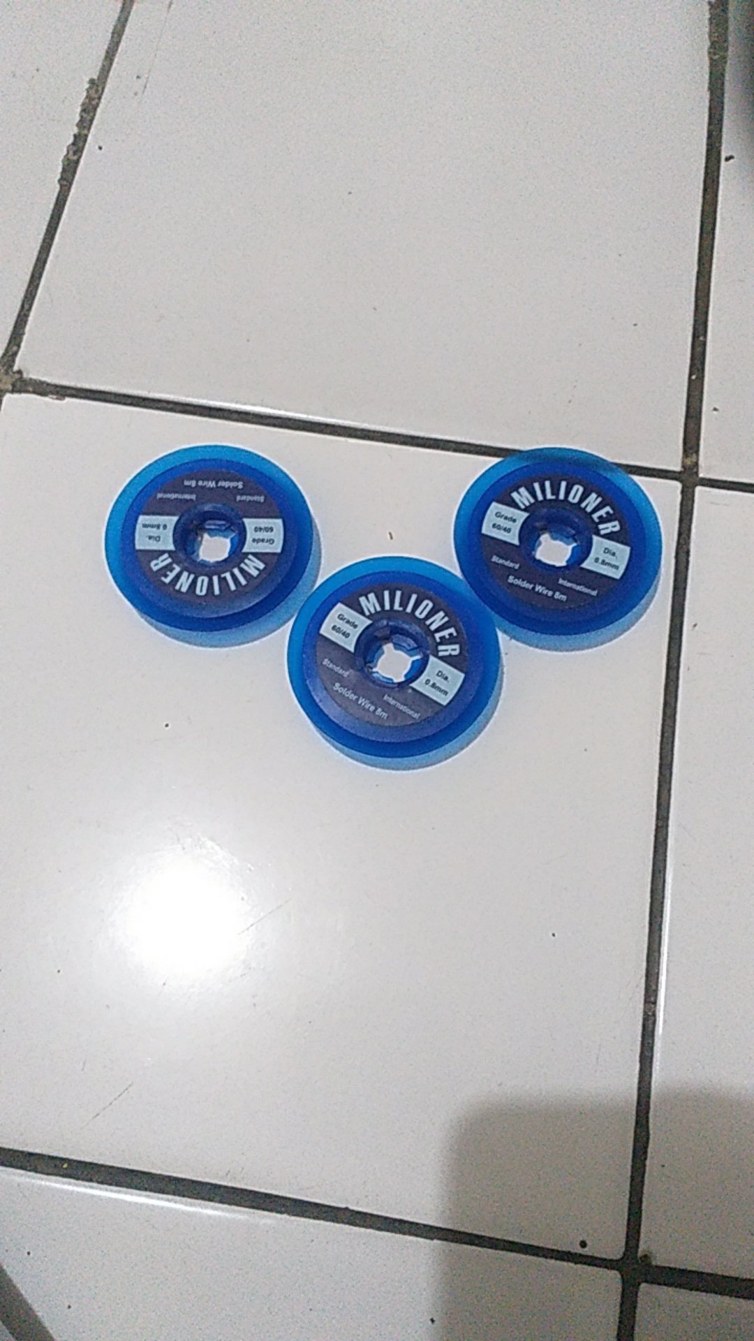 Timah 8 Meter Merk Milioner Grade 60/40 ( Di Jamin Hasilnya Mengkilat)