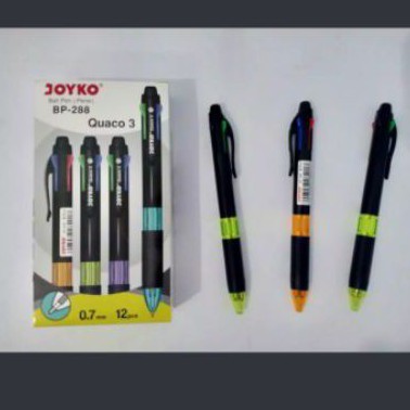 

Pulpen JOYKO QUACO 3 BP-288 4 warna (Pack)