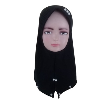 Hijab Bergo Anak Hitam