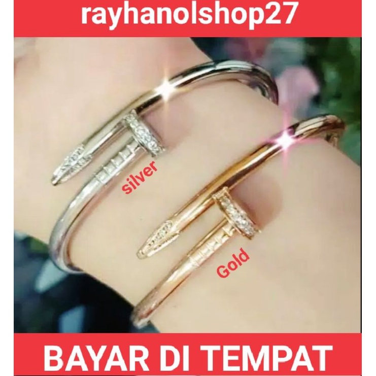 PERHIASAN TITANIUM WANITA DEWASA ANTI LUNTUR WARNA GOLD DAN ROSEGOLD LAPIS EMAS 24 K