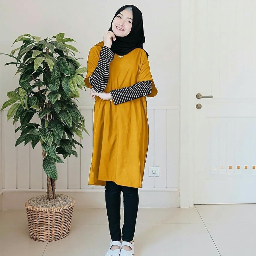 INGGIT TUNIK fashion kekinian ootd baju  wanita  