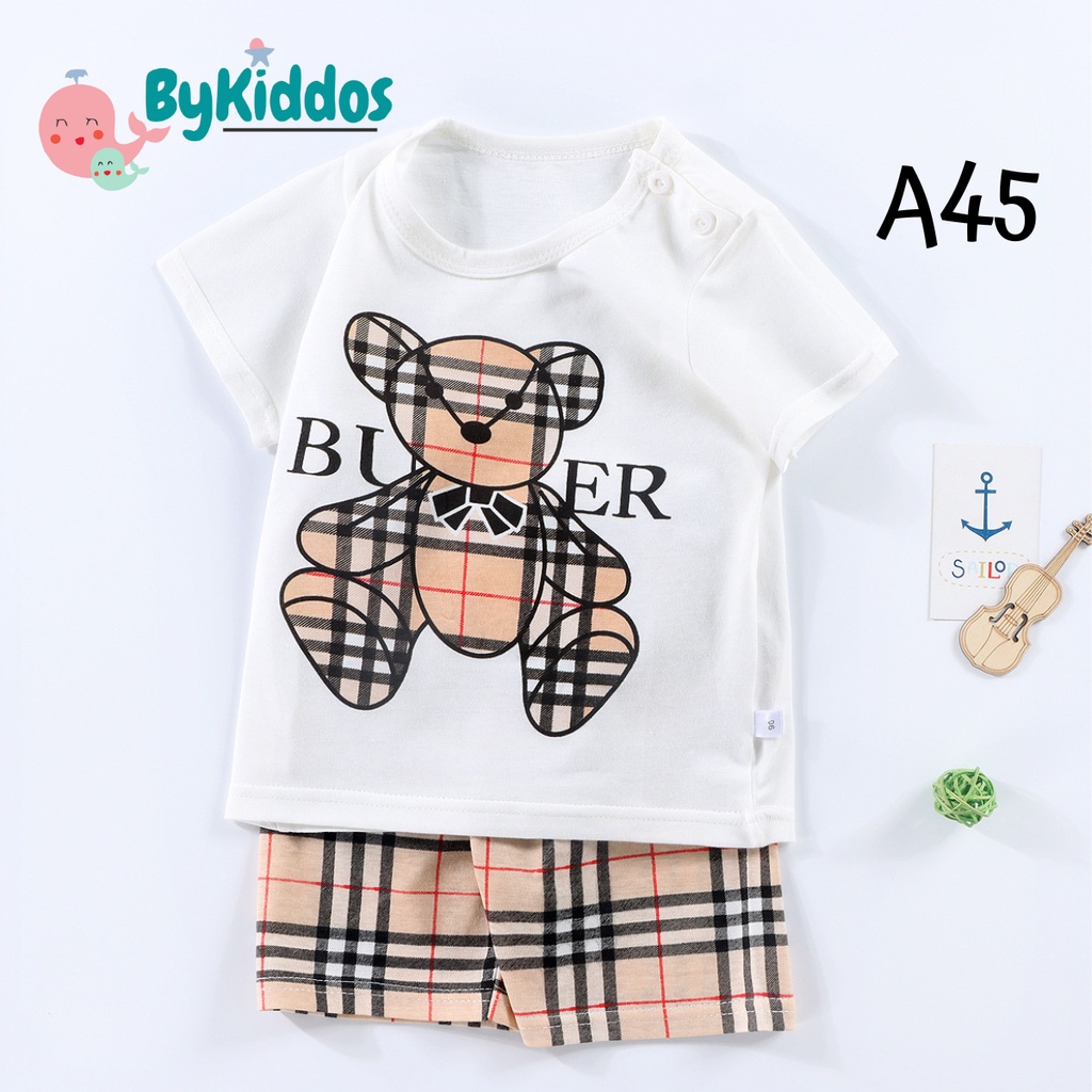 ByKiddos - Setelan Baju Bayi Impor / Baju Anak Laki-laki / Setelan Kaos Anak / Baju Bayi Lengan Pendek PART 6