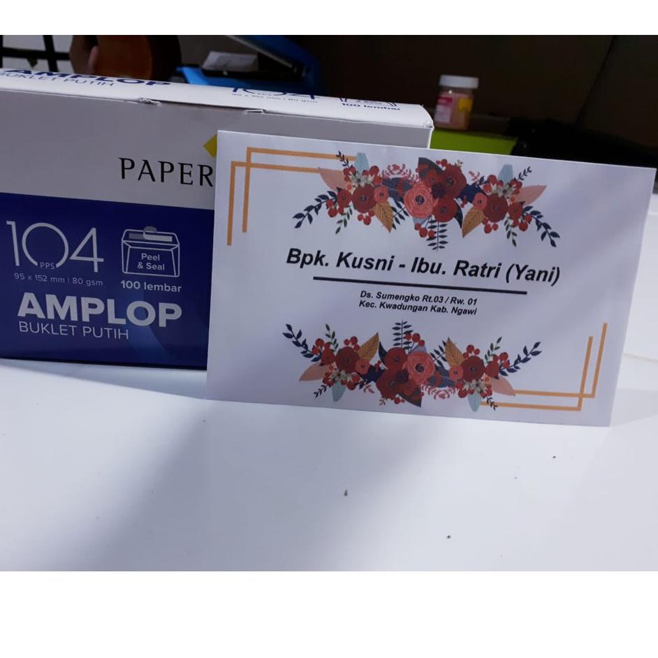 

Bagus Banget.. Amplop Custom Kondangan/Wedding/Khitan