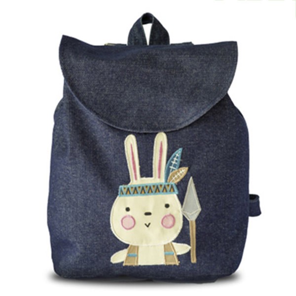 Tas Ransel Serut Jeans Heejou BUNNY JONES untuk Wanita