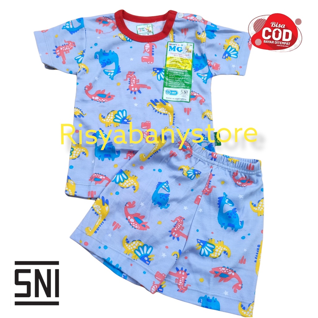 Setelan pendek anak / Setelan Bayi harian oblong lengan pendek / setelan ecer baju anak motif animal