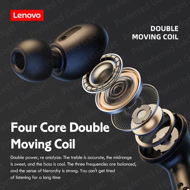 Lenovo LP3 PRO TWS Headset Bluetooth 5.0 Earphone 1200 MAh Kapasitas Besar Baterai Nirkabel Earbuds HIFI Musik dengan Display