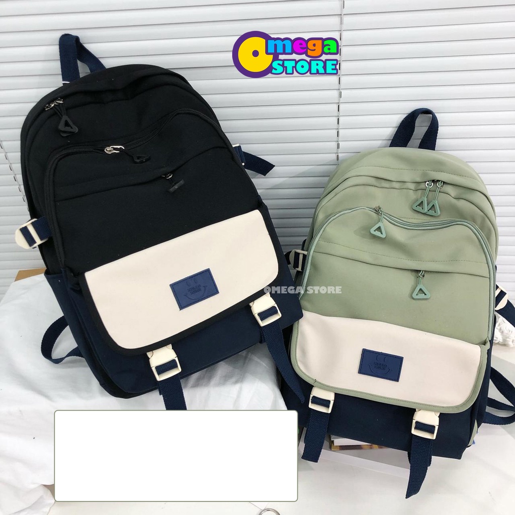 Tas Ransel Wanita Tas Remaja Kekinian Tas Sekolah Pria Wanita Backpack Fashion Korea Trandy - 211