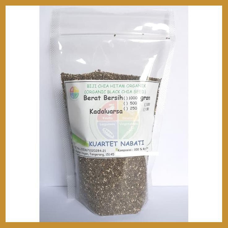 

CHIA SEED - PREMIUM - ORGANIC - BLACK / BIJI CHIA HITAM - MEXICO 250G