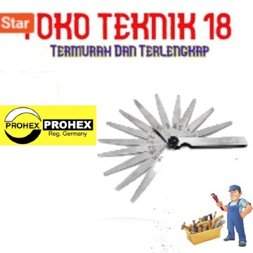 

Hasston Prohex Stel Klep Fuller Blade 13 Pcs / Alat Ukur Setting Klap