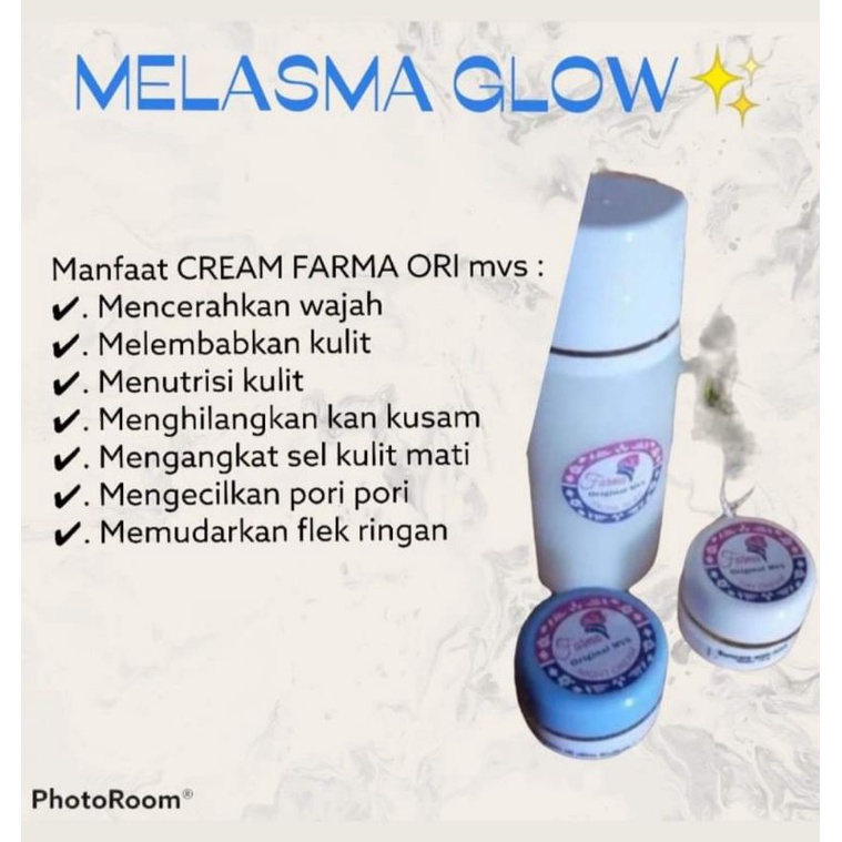 Farma Mvs original krim Siang & malam Melasma