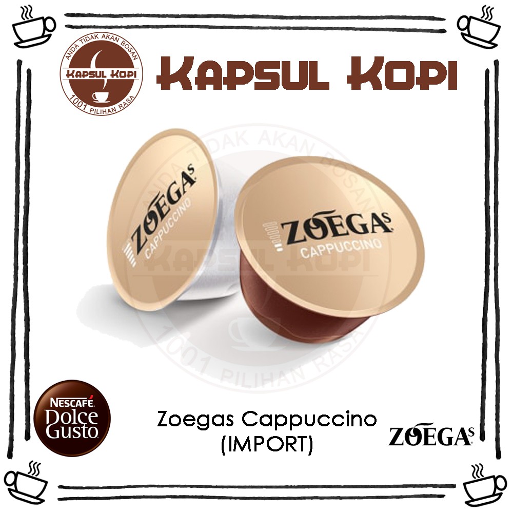 

Zoegas Cappuccino Ecer KapsulKopi Nescafe Dolce Gusto Import Coffee