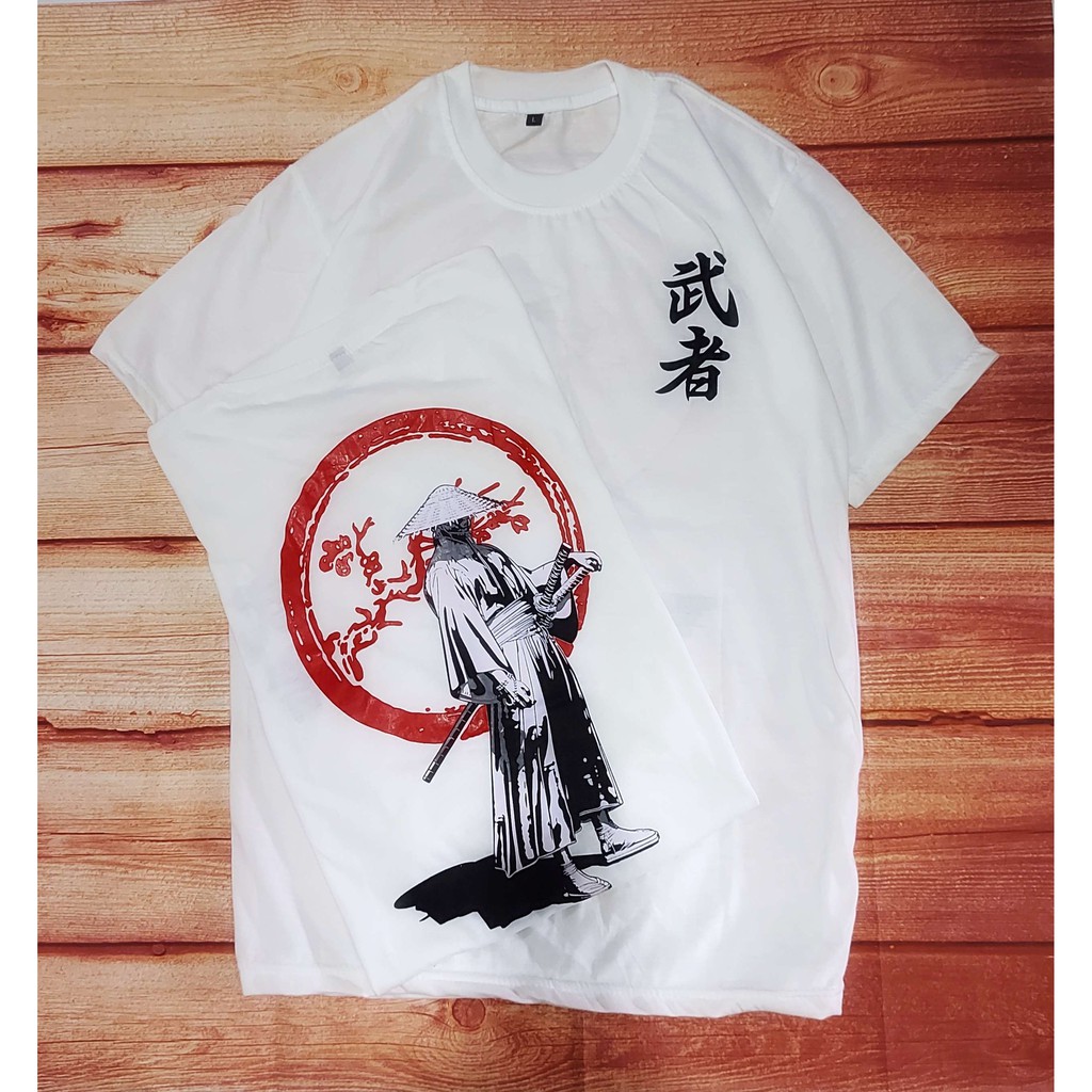 KAOS PRIA/ WUTZE RED CIRCLE/KAOS HITAM/KAOS SAMURAI