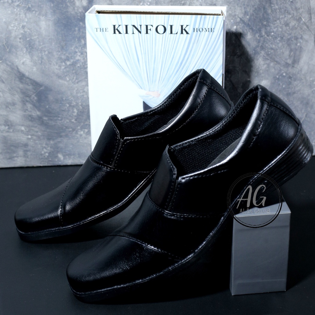 Sepatu Pantofel Pria Pantofel Hitam Pria Sepatu Pantopel Fantofel Kulit Kerja Formal PDH Pria
