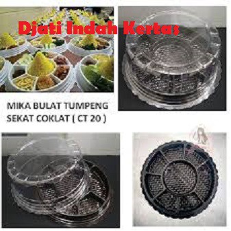 Mika Tumpeng Mini CT 20 - Tumini 20 Cm - Mika Bolu Bulat - Tempat Puding 1 Pack isi 10 pcs