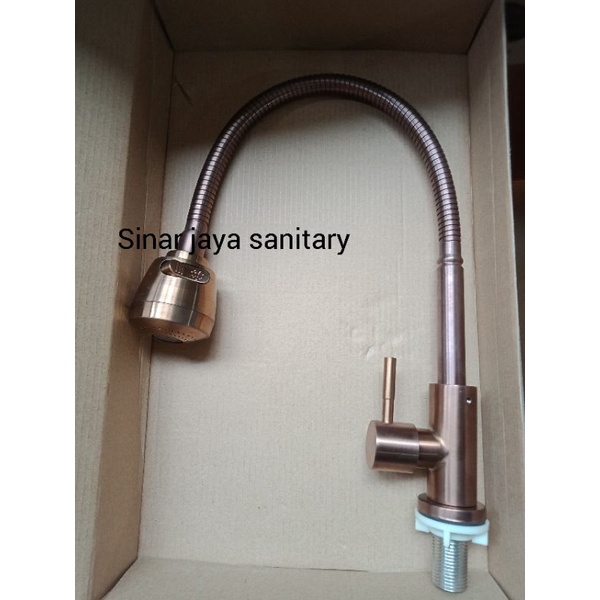 Paket komplit kitchen sink 6045 rose gold / Bak cuci piring antik rose gold 6045