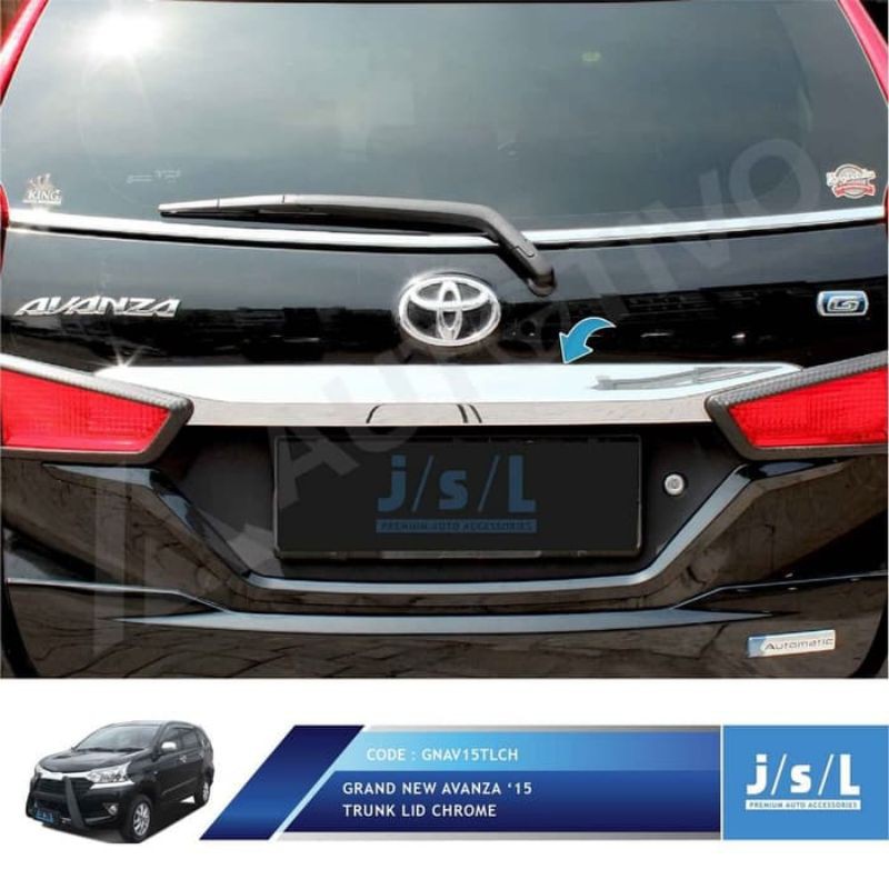 Grand All New Avanza Trunk Lid Chrome JSL / Aksesoris Mobil