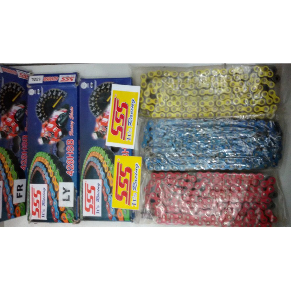 RANTAI SSS 428 130  HSBT BIRU  MERAH  KUNING Termurah