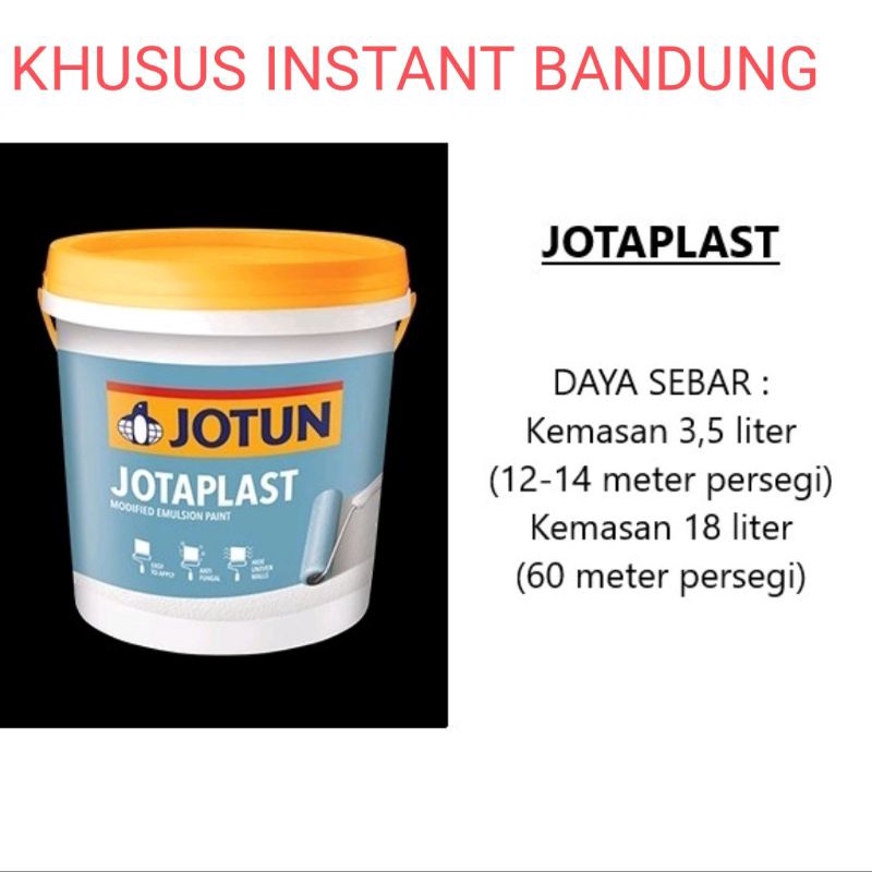 KHUSUS INSTANT Cat Tembok Jotun Jotaplast| Cat Tembok Interior Jotun| Cat Tembok Murah Berkualitas| Cat Plafon Putih