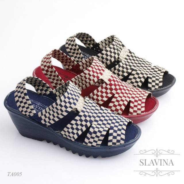 Slavina Nicole Wedges Rajut TA005 #