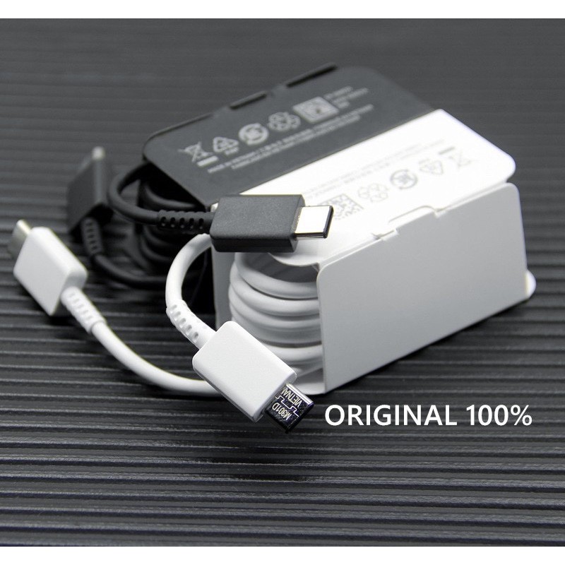 KABEL CHARGER SAMSUNG 25W A71 A70S A80 S20 NOTE10 USB-C TO C SUPER FAST CHARGING 2.0 ORIGINAL