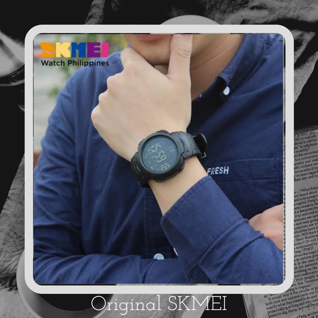 Jam tangan pria anti air jam tangan cowok skmei murah terbaru (1301)