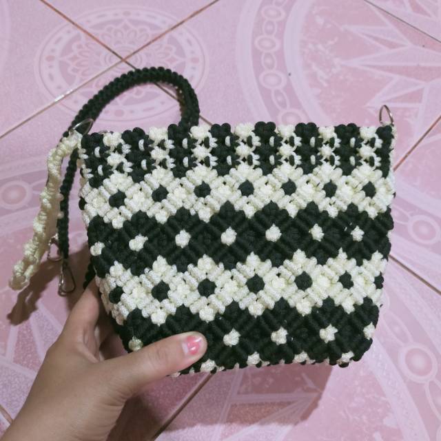 Tas tali kur motif melati