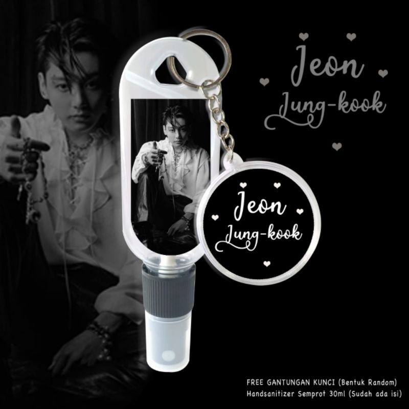 FREE GANCI&amp;ISI HS 30ML!! HAND SANITIZER JEON JUNG KOOK/HAND SANITIZER COOKY/HAND SANITIZER JK