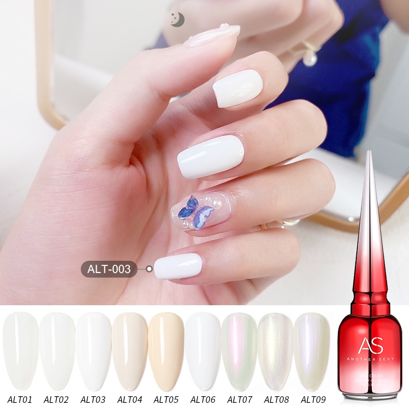 [FLASHES] AS ALT WHITE SERIES UV NAILS POLISH GEL 15ml