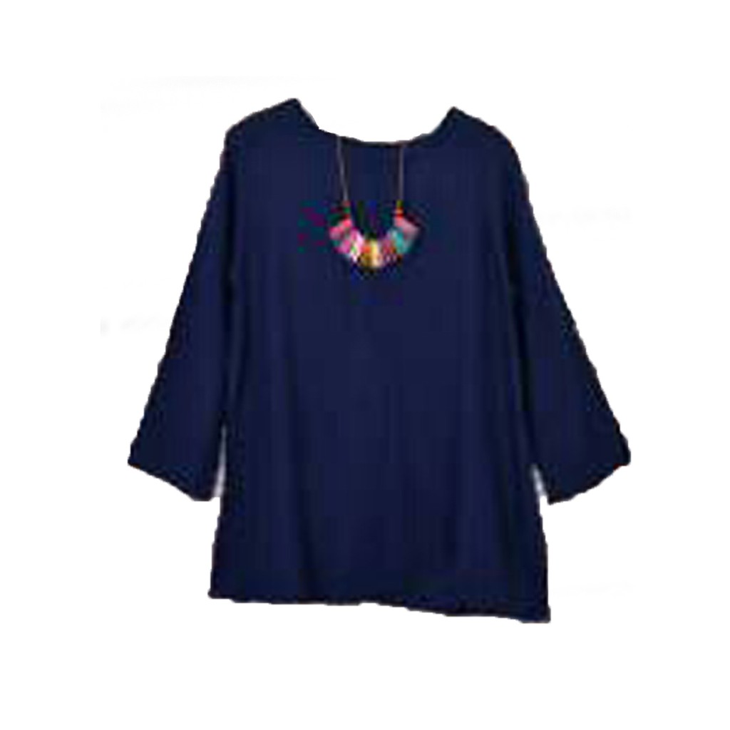 [Blouse Ladsey varian warna SW] blouse wanita rayon bangkok BROKENWHITE/NAVY/HITAM/MERAH