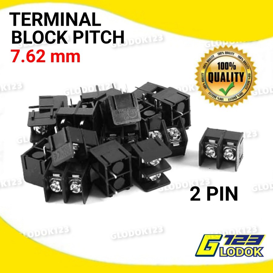 PCB Terminal Blok 2 Pole 3 Pole Block Pitch 7.62
