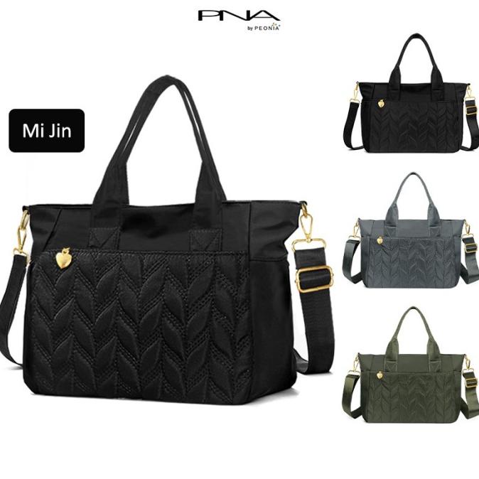 Peonia MIJIN Tote Selempang Wanita Import Tas Kerja Kecil Hp Korea