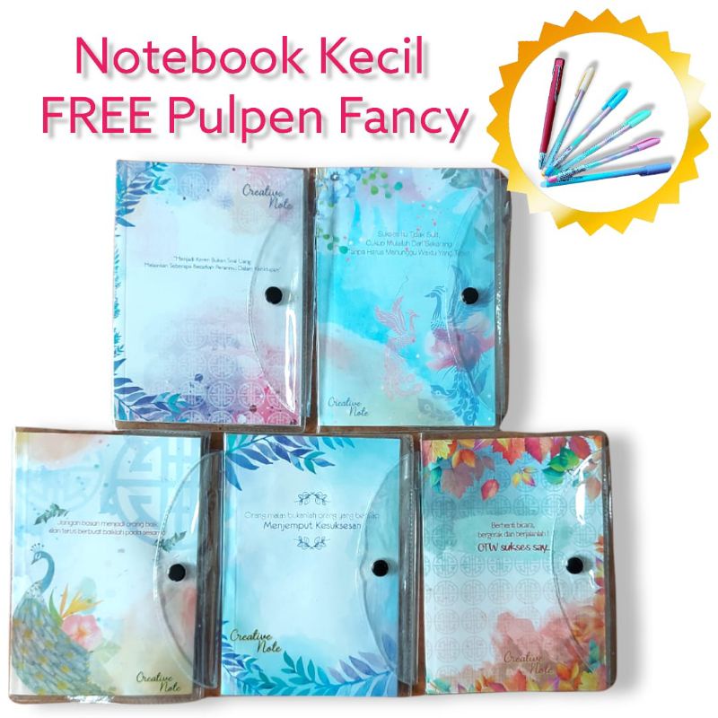 

Creative Note Kecil + Pulpen | Buku Catatan / Notebook