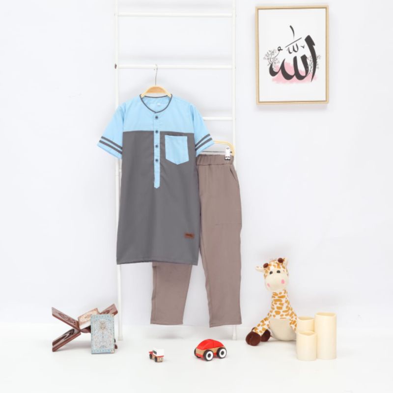 Koko Faiz by : B&amp;D || Kurta Anak &amp;Remaja Setelan Baju Kurta Anak Laki - Laki 6 -16 Tahun Bahan Katun Toyobo RoyalMix