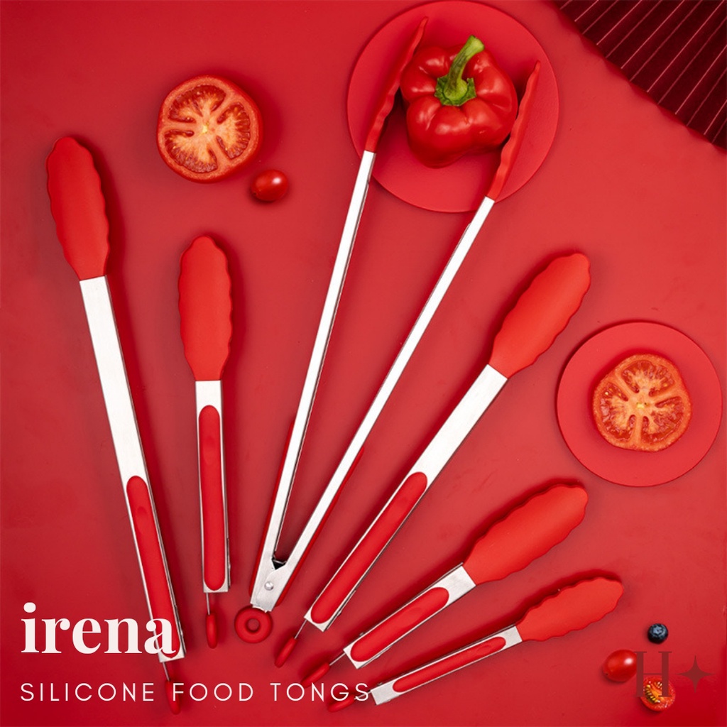 H✦ Irena Pencapit Makanan Food Tongs Silikon