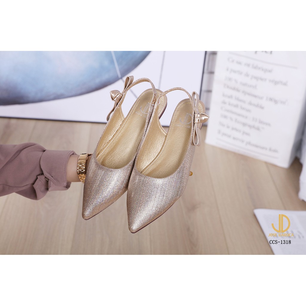 IMPORT JOSE DAROCA 809-BBX0127 Sepatu Flat Shoes Murah Wanita Cewek Batam Hitam Coklat Beige Apricot
