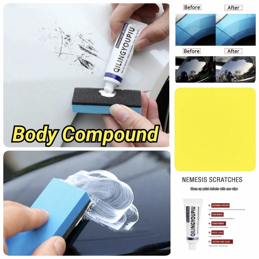 BODY COMPOUND PENGHILANG BARET LECET BODY MOBIL MOTOR BODY COMPOUND CREAM POLES