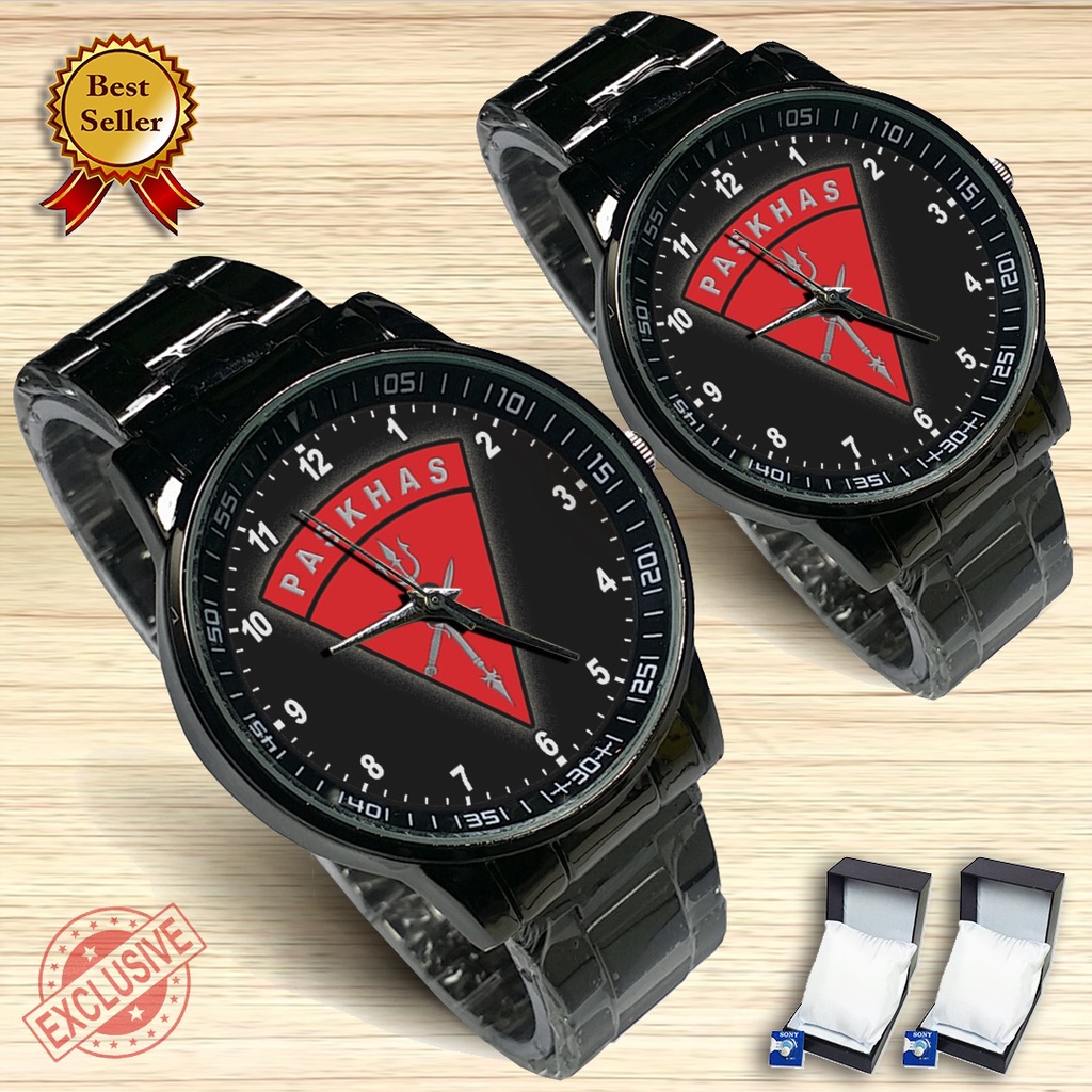 {Exclusive} Jam Tangan Couple TNI AU PASKHAS - 1 (Satuan/Seapasang)