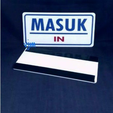 

sign label acrylic masuk 20x9,5cm , sign board akrilik