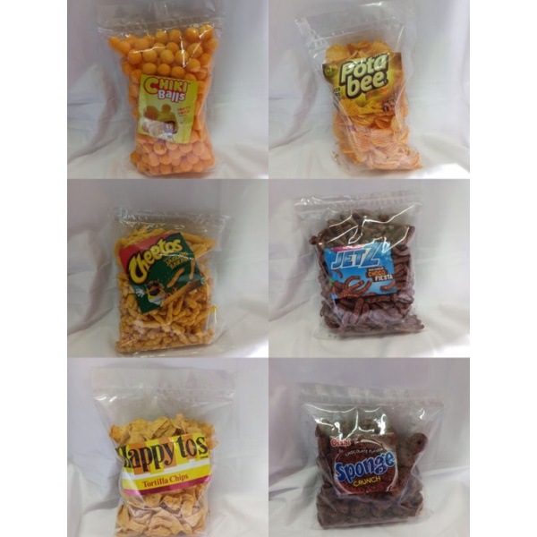 

Snack Kiloan 250 gr/ Snack Repack Ori/Chikiball/ Cheetos/ Happytos/ Pottabee/ JetZ/ Sponge