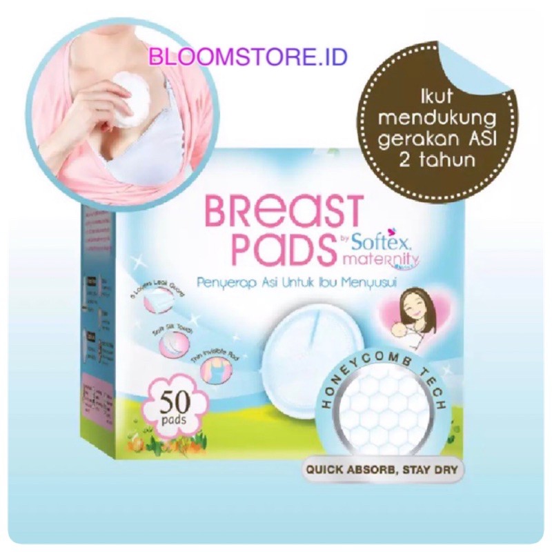 SOFTEX Breast Pad Breastpad Breastpads Pads isi 50 50s Alas Menyusui Penyerap Asi Perlengkapan Ibu Maternity 50pcs