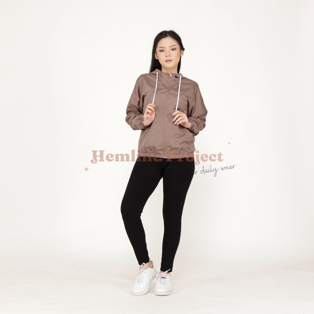 Aima Jaket Choco - Jaket Parasut Hoodie Wanita