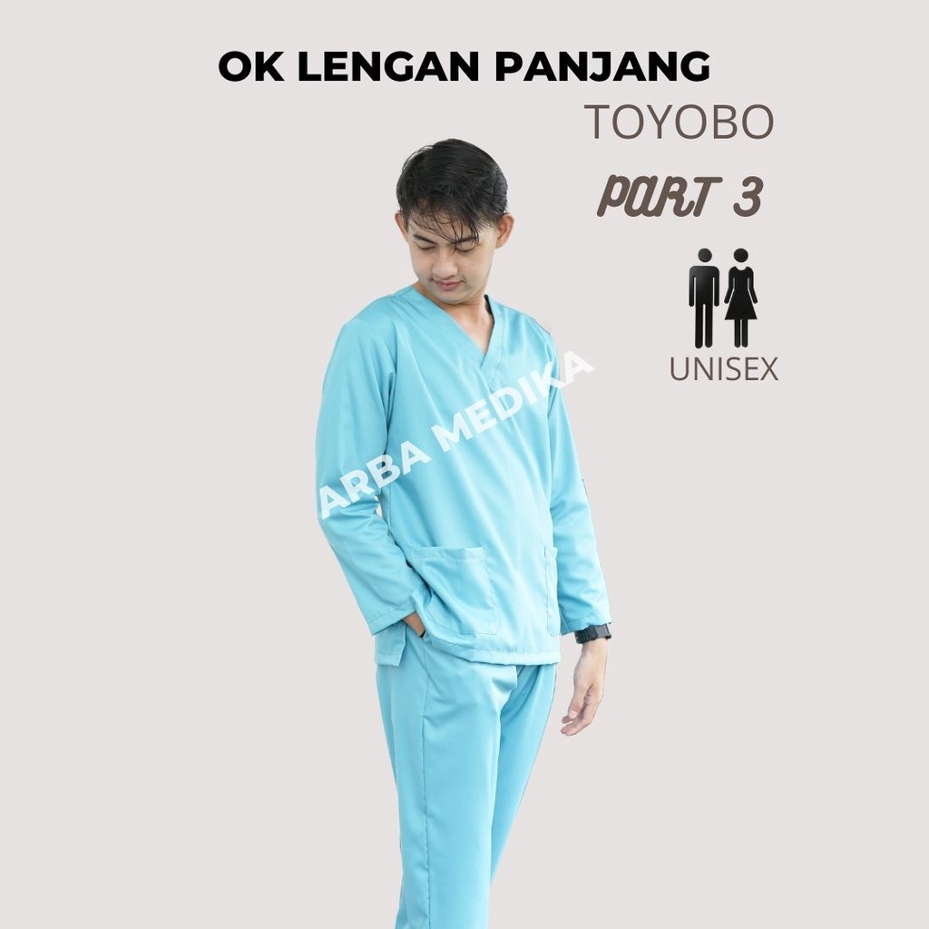 Baju Ok Oka Dokter Perawat Bidan Petugas medis Lengan Panjang TOYOBO Original PART 3