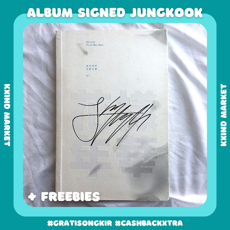 Album Signed Jungkook BTS Mwave 2015 / album tanda tangan JK / sign Jungkook / album hyyh / PC jk